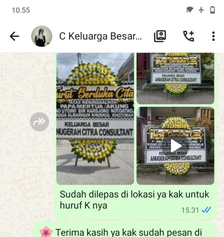 Pengiriman Papan Bunga Duka Kaligawe Pedan